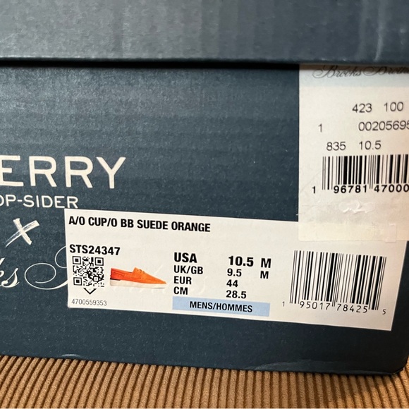 Sperry x Brooks Brothers A/O Cup 3-Eye Suede Loafer- NWT - Picture 5 of 9